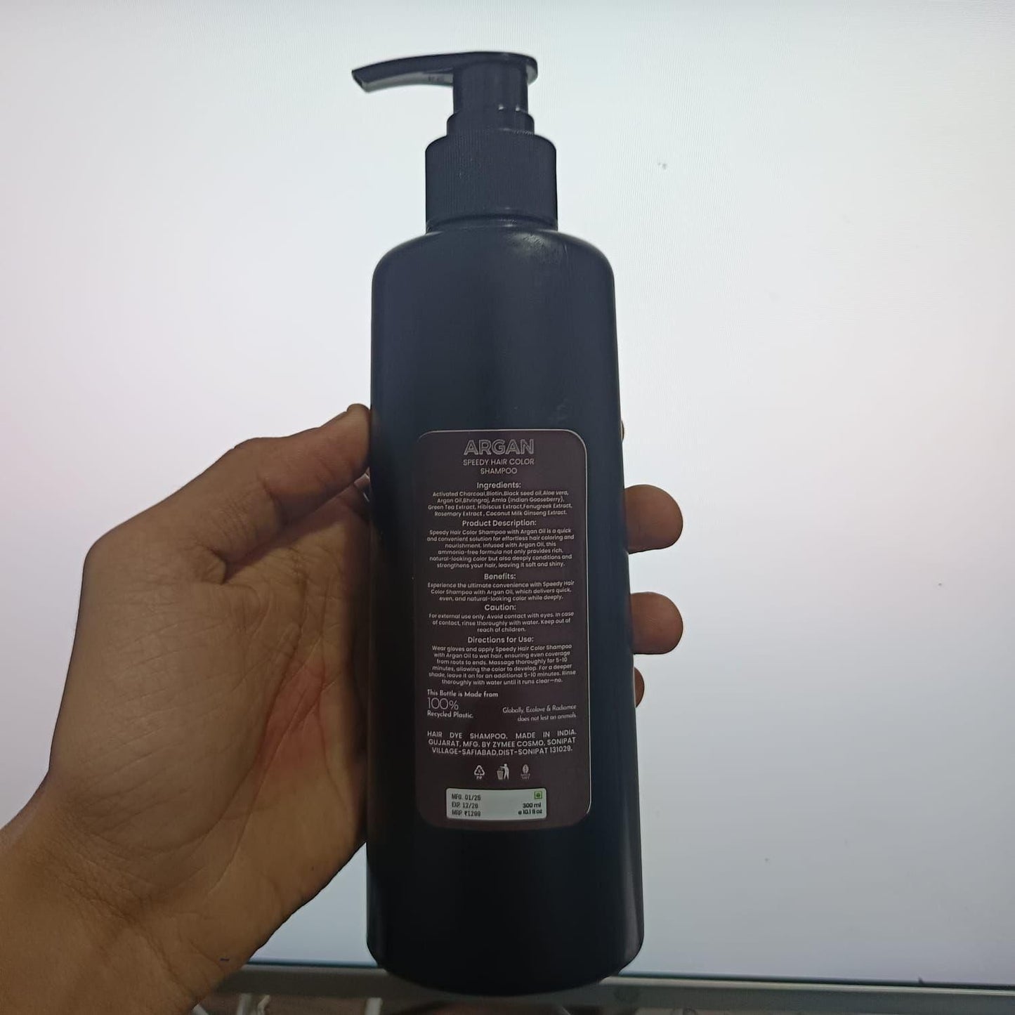 Argan Speedy Hair Color Shampoo 300ml Pack of 1 - JSM