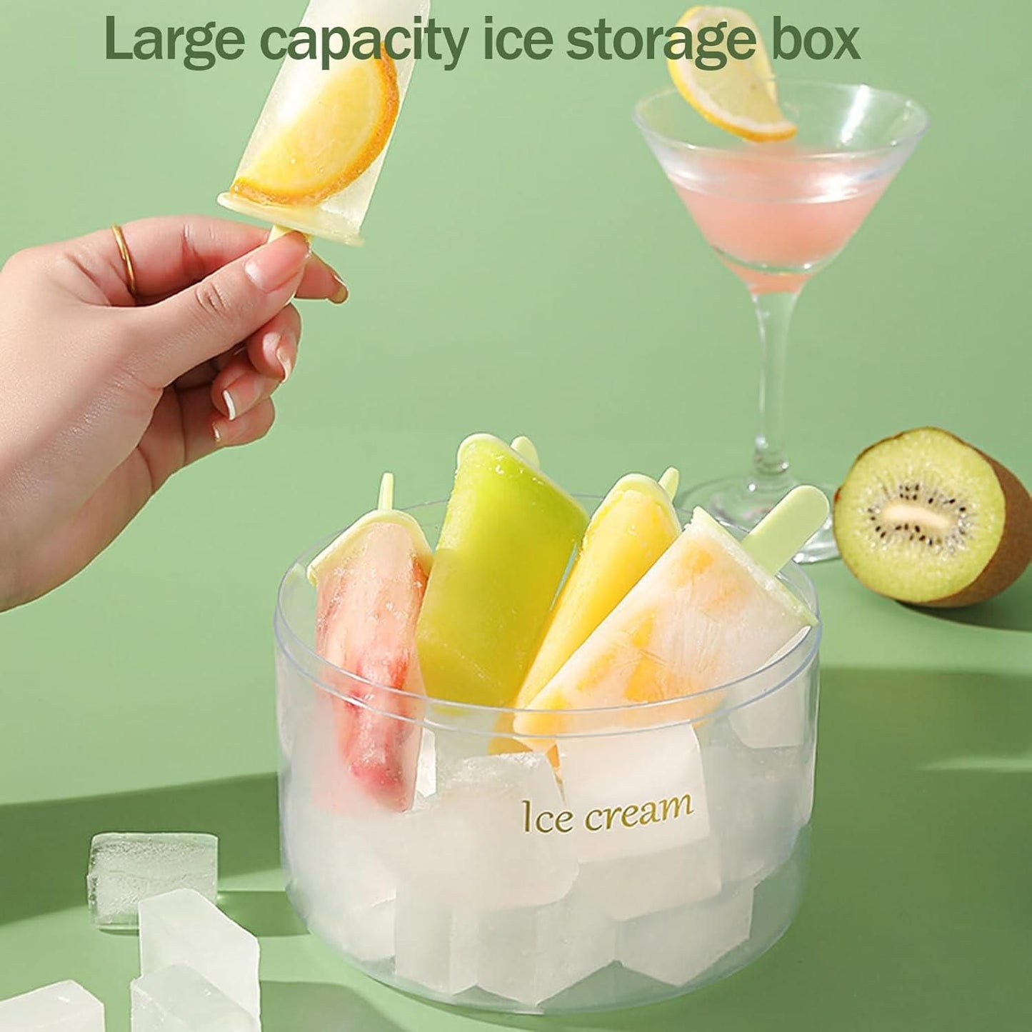 Reusable DIY 8 Pieces Ice Pop Mould - JSM