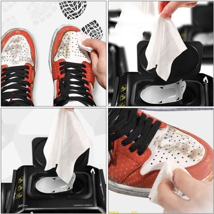 Natural Sneaker & Shoe Cleaner Wipes - Pack of 80