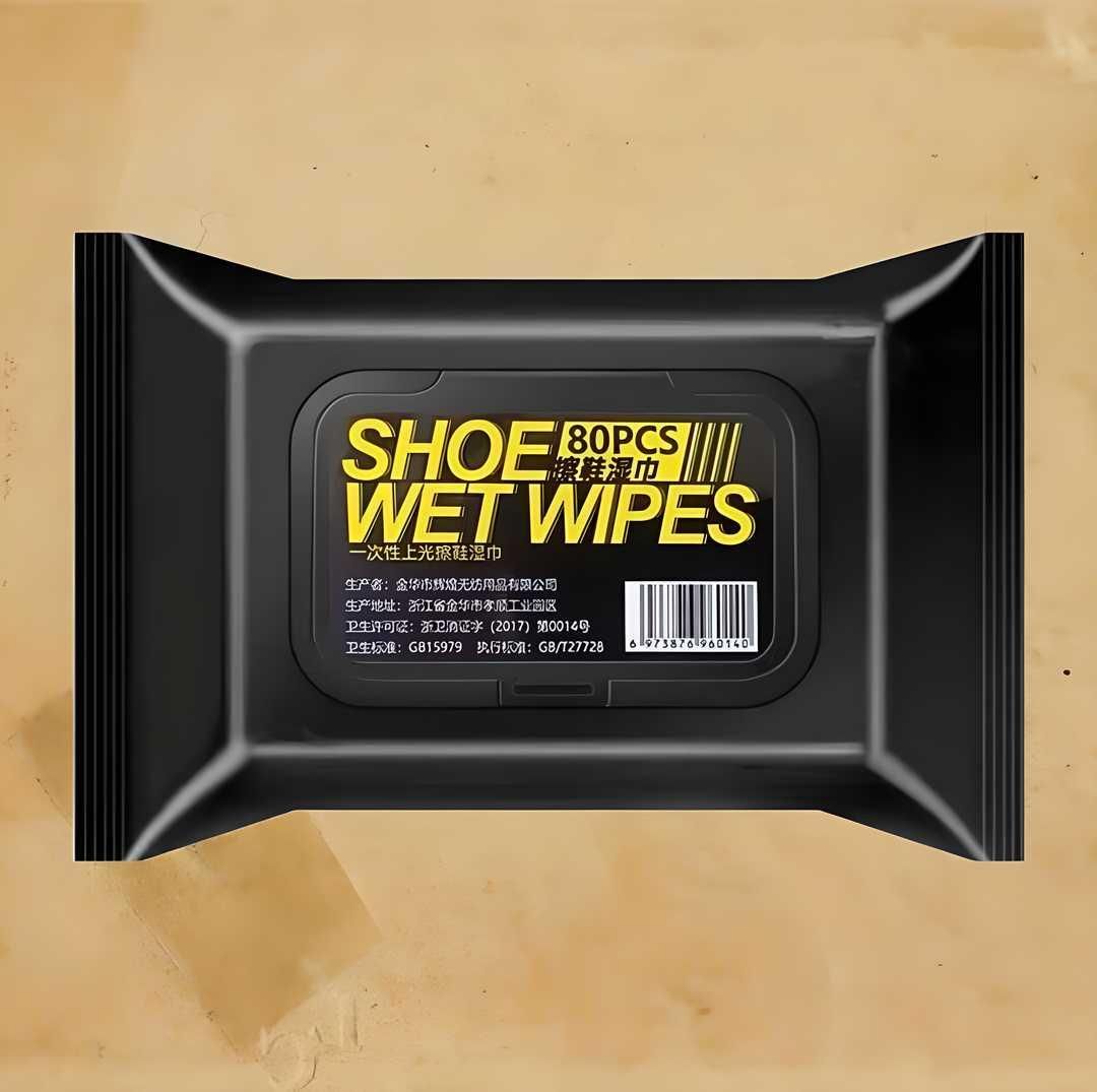 Natural Sneaker & Shoe Cleaner Wipes - Pack of 80